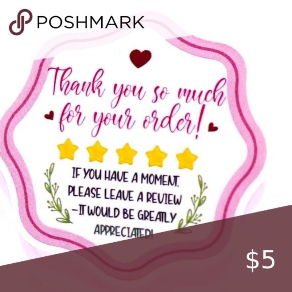 Please leave a review so I know what you love! Happy Poshing!